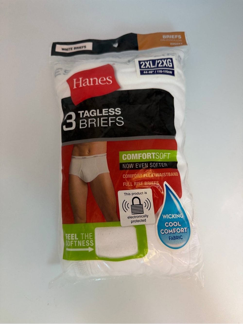 Hanes Men's White Tagless Briefs - 3 Pack